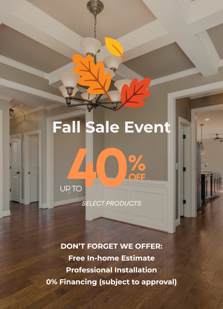 Fall sale event